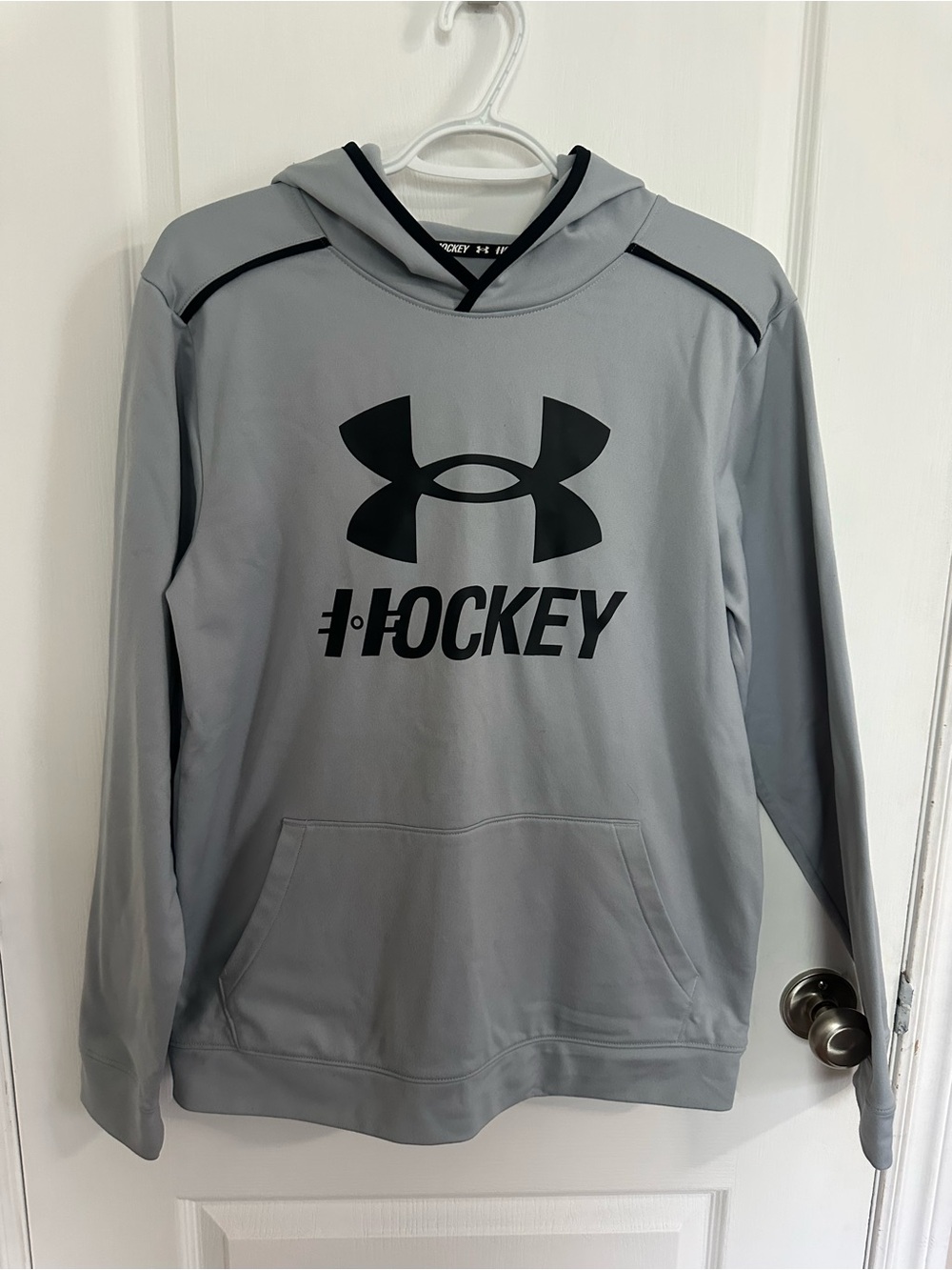 Under Armour Men’s Hoodie Pullover - Light Gray with Black Logo